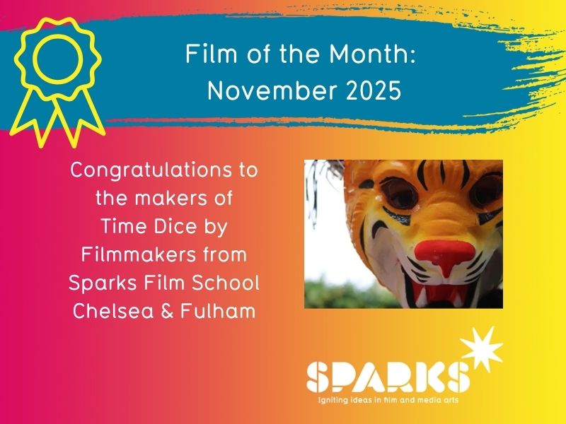 About Us 135 Image announcing the winner of Sparks Film School's Film of the Month Award for November 2025